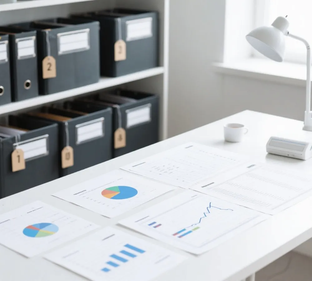 歷史結果整理與統計分析示意圖